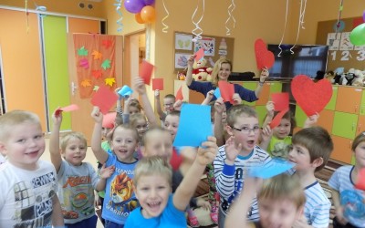 Andrzejki w grupach: „Żabki” i „Mróweczki”.