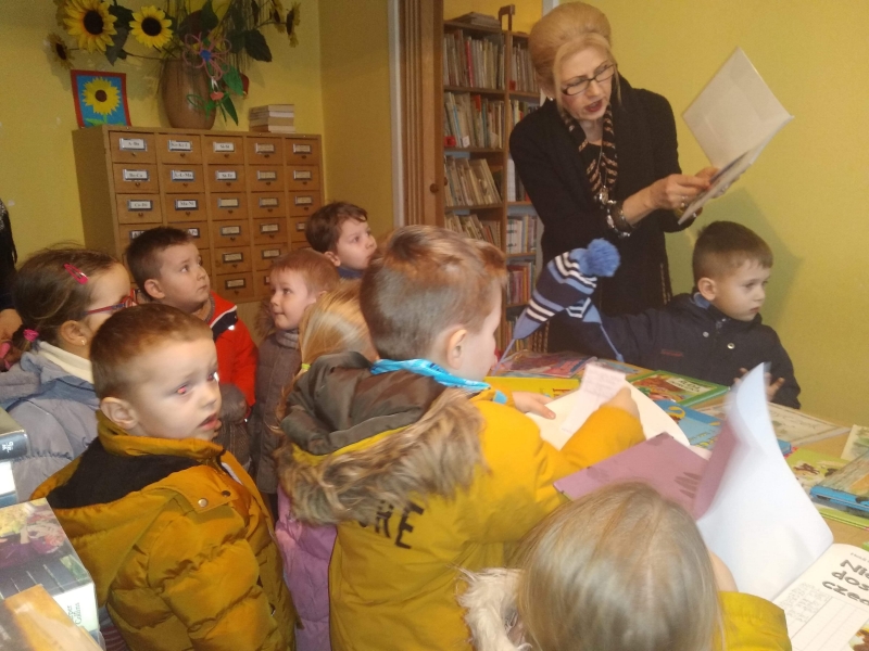 Wizyta w bibliotece.